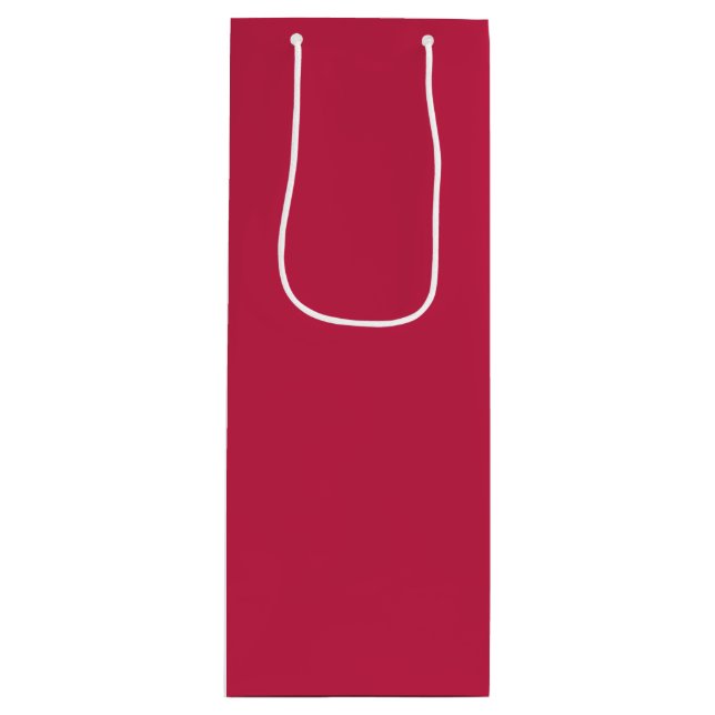 Sacola Para Vinho Marrom brilhante (cor sólida) (Frente)