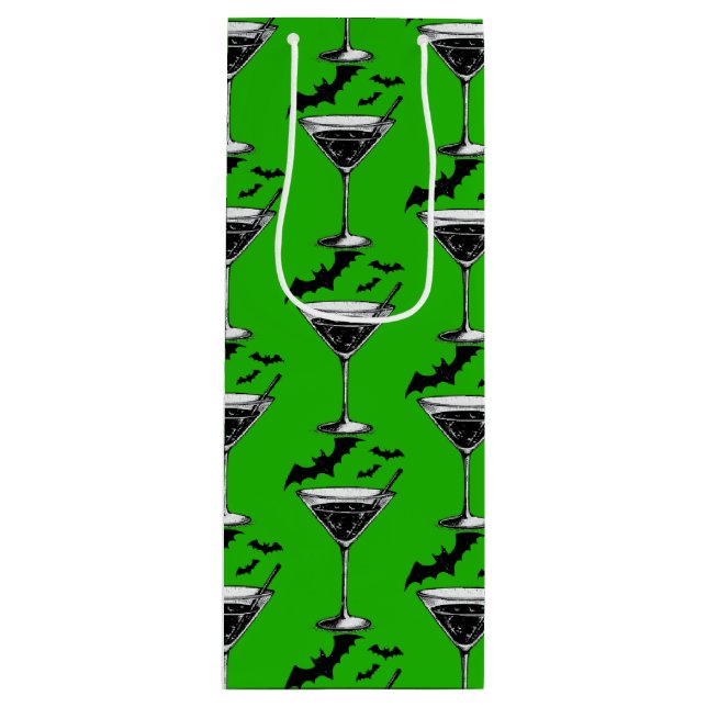 Sacola Para Vinho Martini Bats (Frente)