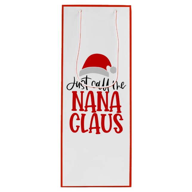 Sacola Para Vinho Me Chame De Nana Claus-56768 (Frente)