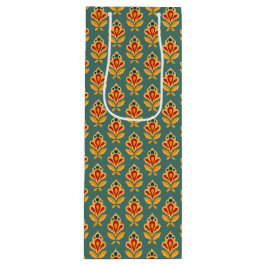 Sacola Para Vinho Médio Retroativo - Impressão Geométrico do Século