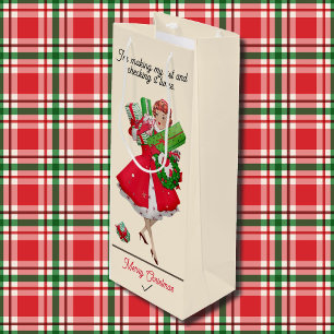 Sacola Para Vinho Meio século de Natal em Alto Salto