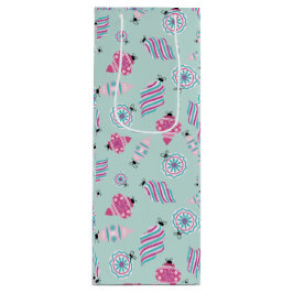 Sacola Para Vinho Mint Jolly Baubles Wine Gift Bag