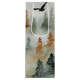 Sacola Para Vinho Misty Forest Birthday | Bolsa de Presente de Vinho
