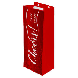 Sacola Para Vinho Moderno aplaude 40 anos Ruby Red Anniversário