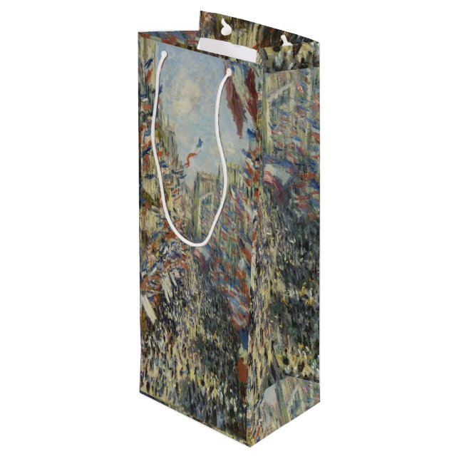 Sacola Para Vinho Monet 1878 Rue Montorgueil em Paris (Verso inclinado)
