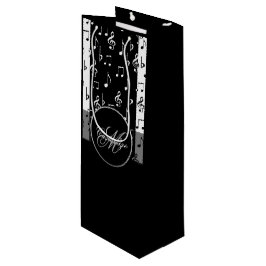 Sacola Para Vinho Monograma Black & White Musstris Wine Bag 4