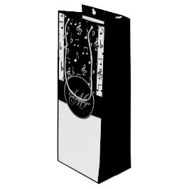 Sacola Para Vinho Monograma Black & White Musstris Wine Bag 5