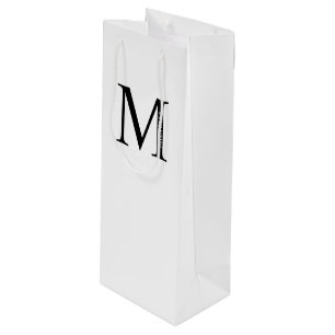 Sacola Para Vinho Monograma Personalizado e Marca de Oferta de Vinho
