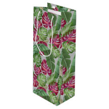 Monstera Tropical e Folhas de Palma