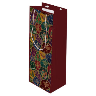 Sacola Para Vinho Mosaico Vintage Batedor de Nozes Ballet Natalino P