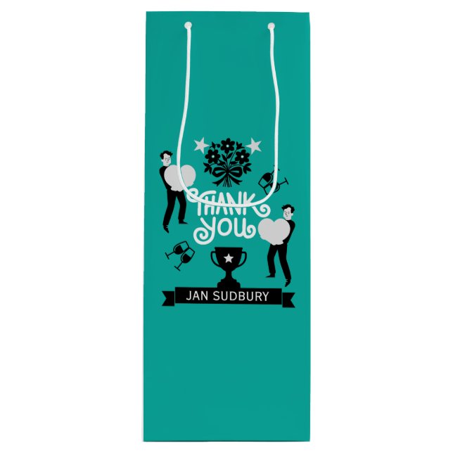 Sacola Para Vinho Muito Obrigado (Frente)