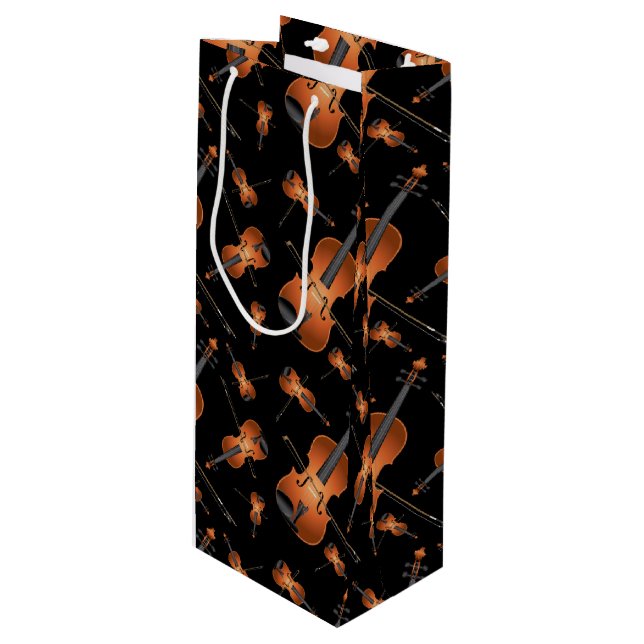 Sacola Para Vinho Musicário de Professores de Música Viola Violin (Frente inclinada)