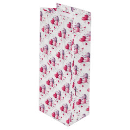 Sacola Para Vinho Namorados dos Balões do Coração