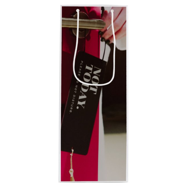 Sacola Para Vinho Não hoje, varejo (Frente)