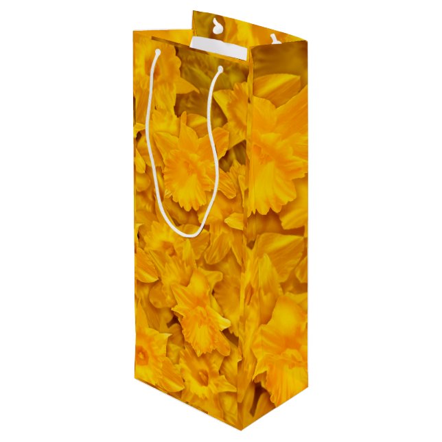 Sacola Para Vinho Narcissus Flowers (Verso inclinado)