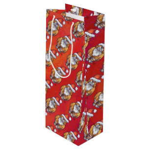 Sacola Para Vinho Natal De Ginger Em Vermelho