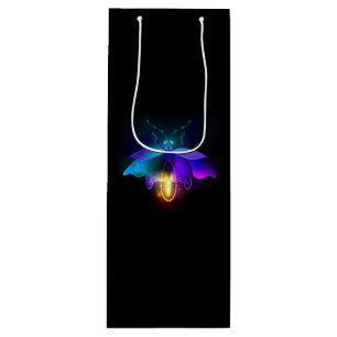 Sacola Para Vinho Neon Firefly a preto