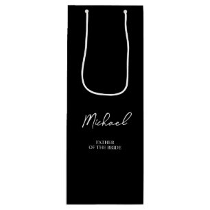 Sacola Para Vinho Noiva e Noivo Personalizado Nome Festa de Casament
