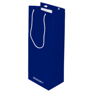 Sacola Para Vinho Nome da cor azul do Dragonfly