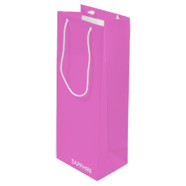 Sacola Para Vinho Nome da cor rosa de apphire