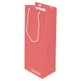 Sacola Para Vinho Nome de cor rosa da goiaba
