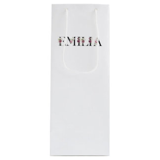 Sacola Para Vinho Nome Emilia