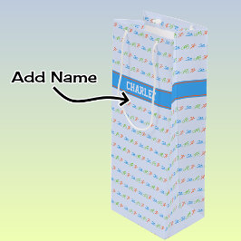 Sacola Para Vinho Nome personalizado do padrão Triathlon