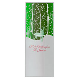 Sacola Para Vinho Nome Verde de Edição do Conjunto de Revistas Branc