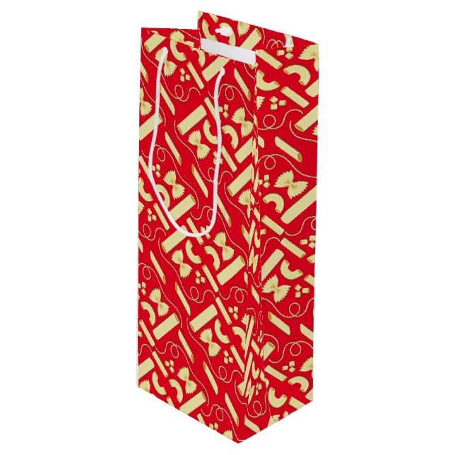 Sacola Para Vinho Noodles Pasta Kid Party - primeiro aniversario Ita (Frente inclinada)