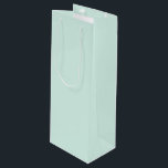 Sacola Para Vinho Nuvem de Menta<br><div class="desc">🌿 Nuvem de Hortelã</div>