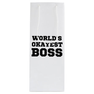 Sacola Para Vinho O Chefe mais Okayest do Mundo