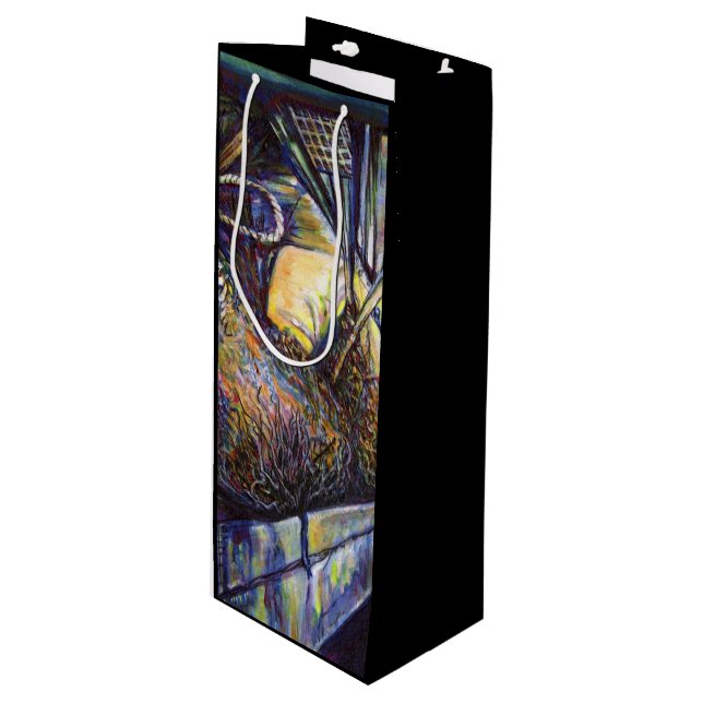 Sacola Para Vinho O destino da vida ferida (Frente inclinada)