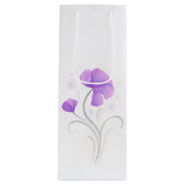 Sacola Para Vinho Obrigado de casamento de Watercolor você personali