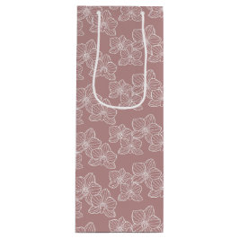 Sacola Para Vinho Orquídea Linear | Poeira Floral Botânica Rosa
