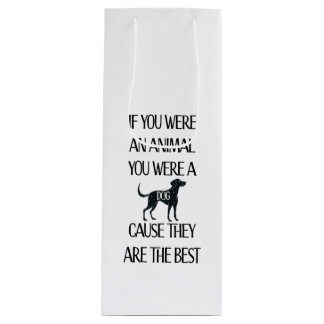 Sacola Para Vinho Os cães são os melhores