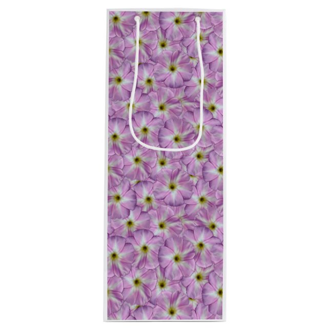 Sacola Para Vinho Padrão de Bindweed Invisível (Frente)