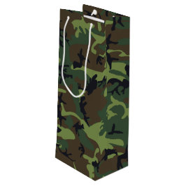 Sacola Para Vinho Padrão de Camuflagem Verde, Padrão Militar, Exérci