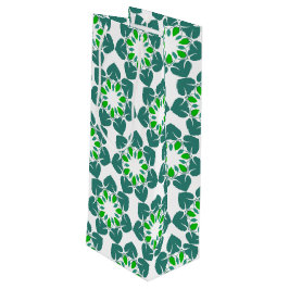 Sacola Para Vinho Padrão De Folha, Padrão De Folhas, Folhas Verdes