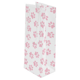 Sacola Para Vinho Padrão De Patas, Patas Cachorros, Patas Bebidas Ro