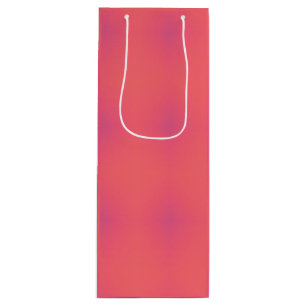 Sacola Para Vinho Padrão de Rosa Suave e Roxo