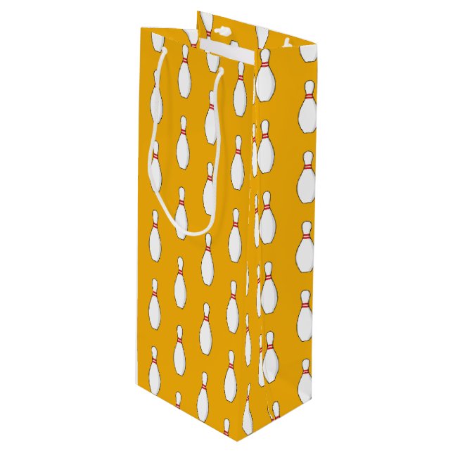 Sacola Para Vinho Padrão de Skittle da boliche (Frente inclinada)