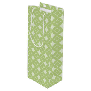 Sacola Para Vinho Padrão de transporte verde-oliva