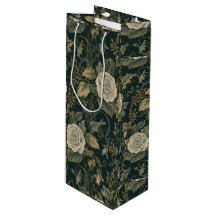 Padrão Floral Botânico Vintage Acanthus à Meia-Noi
