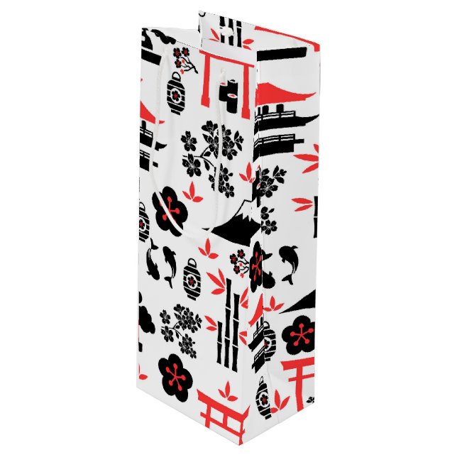 Sacola Para Vinho Padrão Japonês (Frente inclinada)