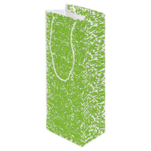 Sacola Para Vinho Padrão Verde Lima Grunge - Decoração Abstrata de V