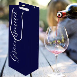 Sacola Para Vinho Padrinho de casamento De Casamento De Script Estil