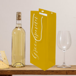 Sacola Para Vinho Padrinho de casamento de Casamento de Script Estil