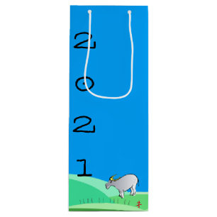 Sacola Para Vinho Paisagem cartoon Ox Chinês Novo Ano Zodiac WGB