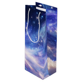 Sacola Para Vinho Paisagem Cósmica: Nebulosa Inundada e Noite Estrel