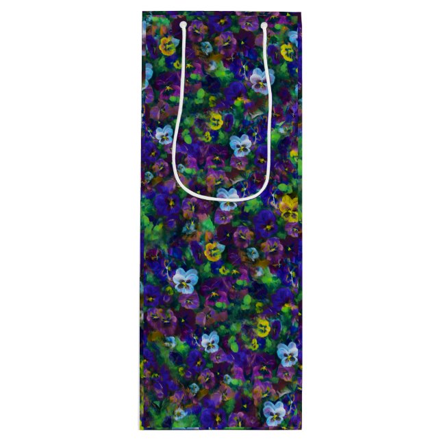 Sacola Para Vinho Pansies [purple] by Jason Street (Frente)